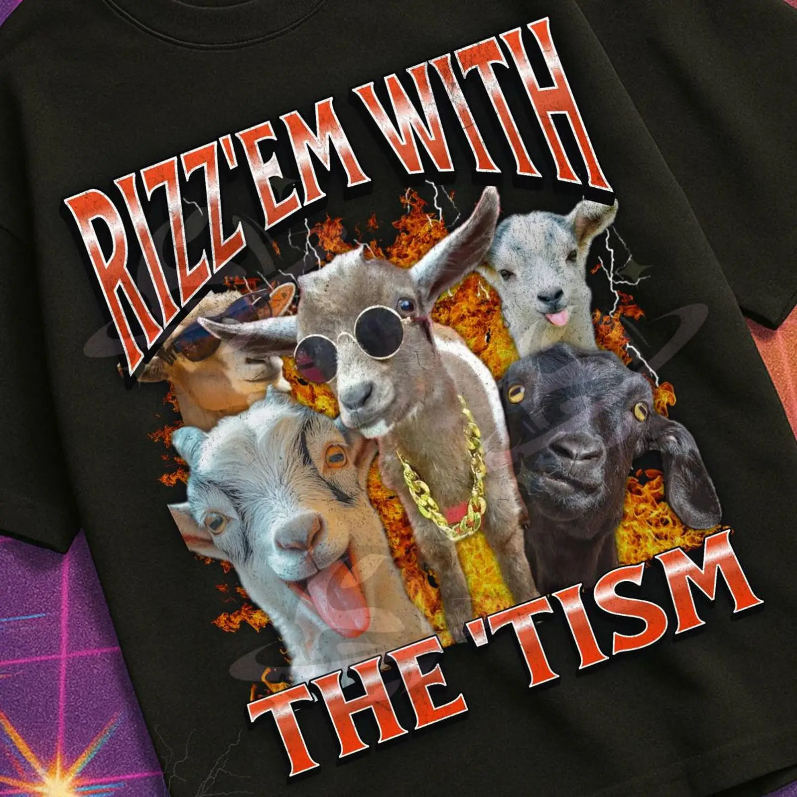 Vintage Fashion Gen Z - Футболка Rizz 'Em With The 'Tism