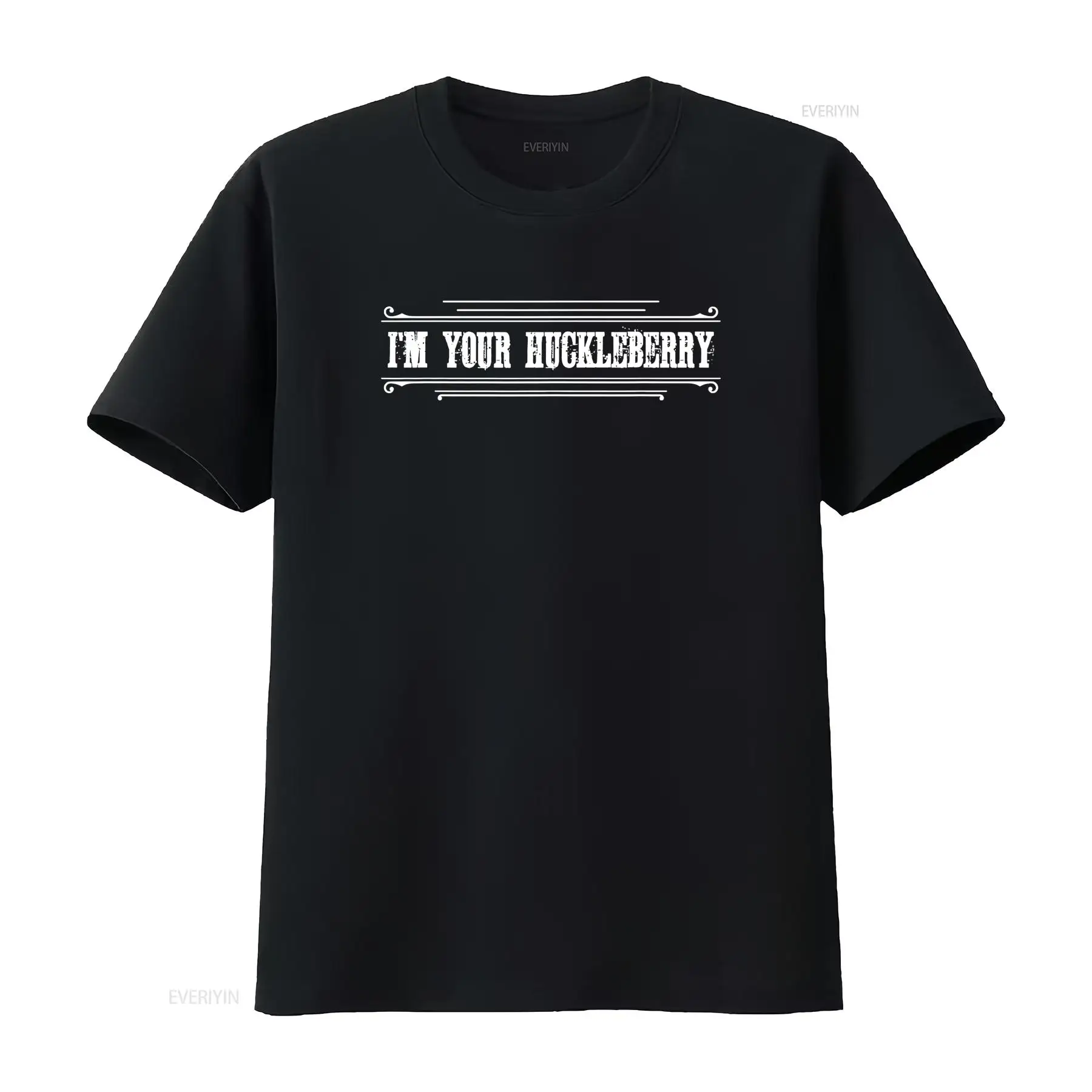 Vintage Fashion Quotes Short - Винтажная футболка I m Your Huckleberry