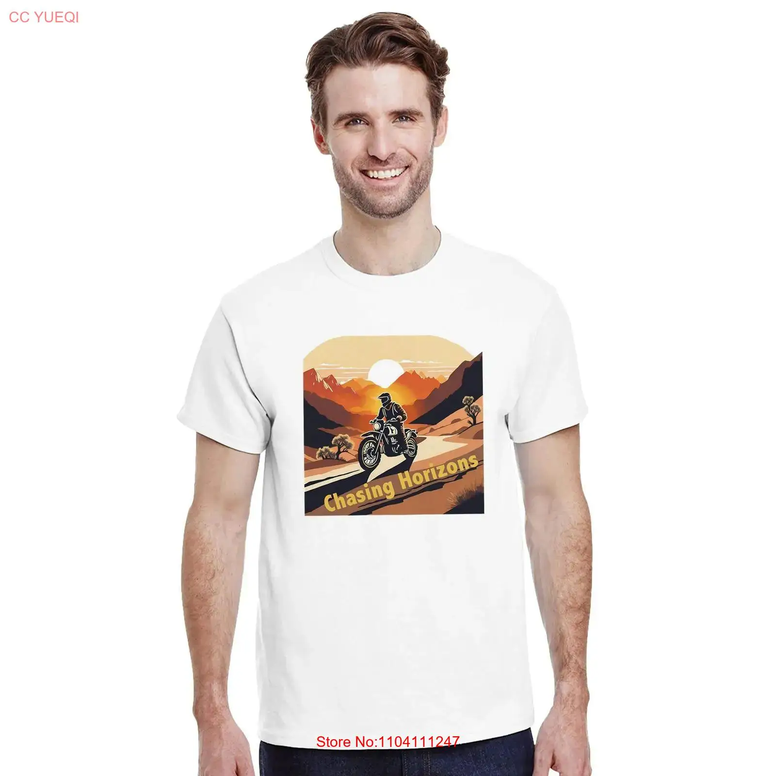 Vintage Vibes Fashion - Футболка Motoravonturier De Horizon najagen Adventure