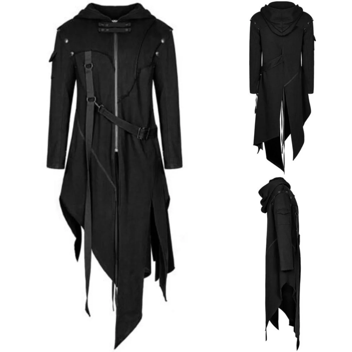 Vintage Trench Coat - Пальто-тренч в стиле стимпанк, готическая куртка,