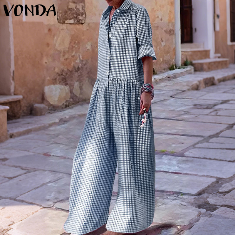 Vintage Fashion Plus Size - Большие размеры 5XL, винтажные комбинезоны VONDA,