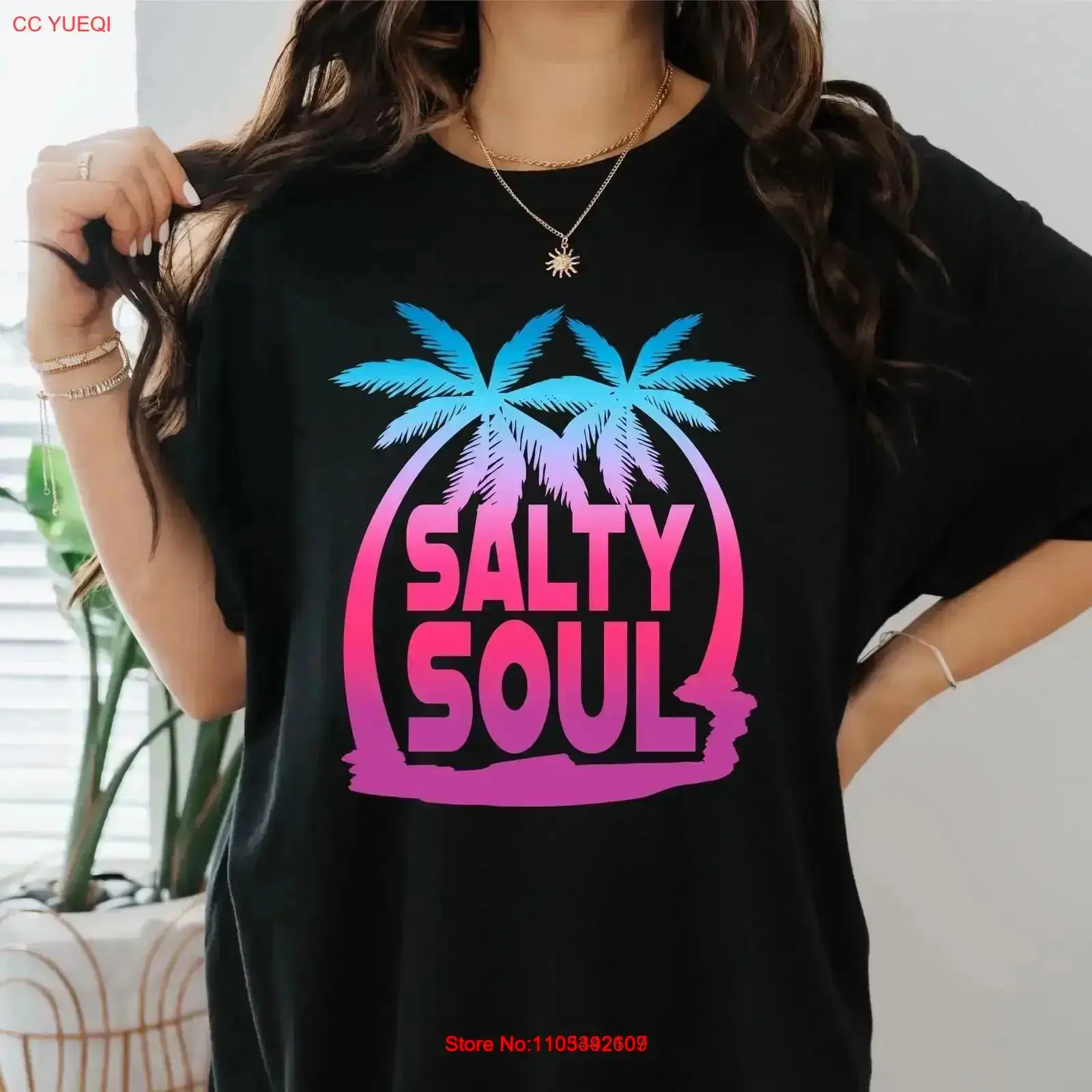 Vintage Vibes Fashion - Футболка Salty Soul Beach T Shirt