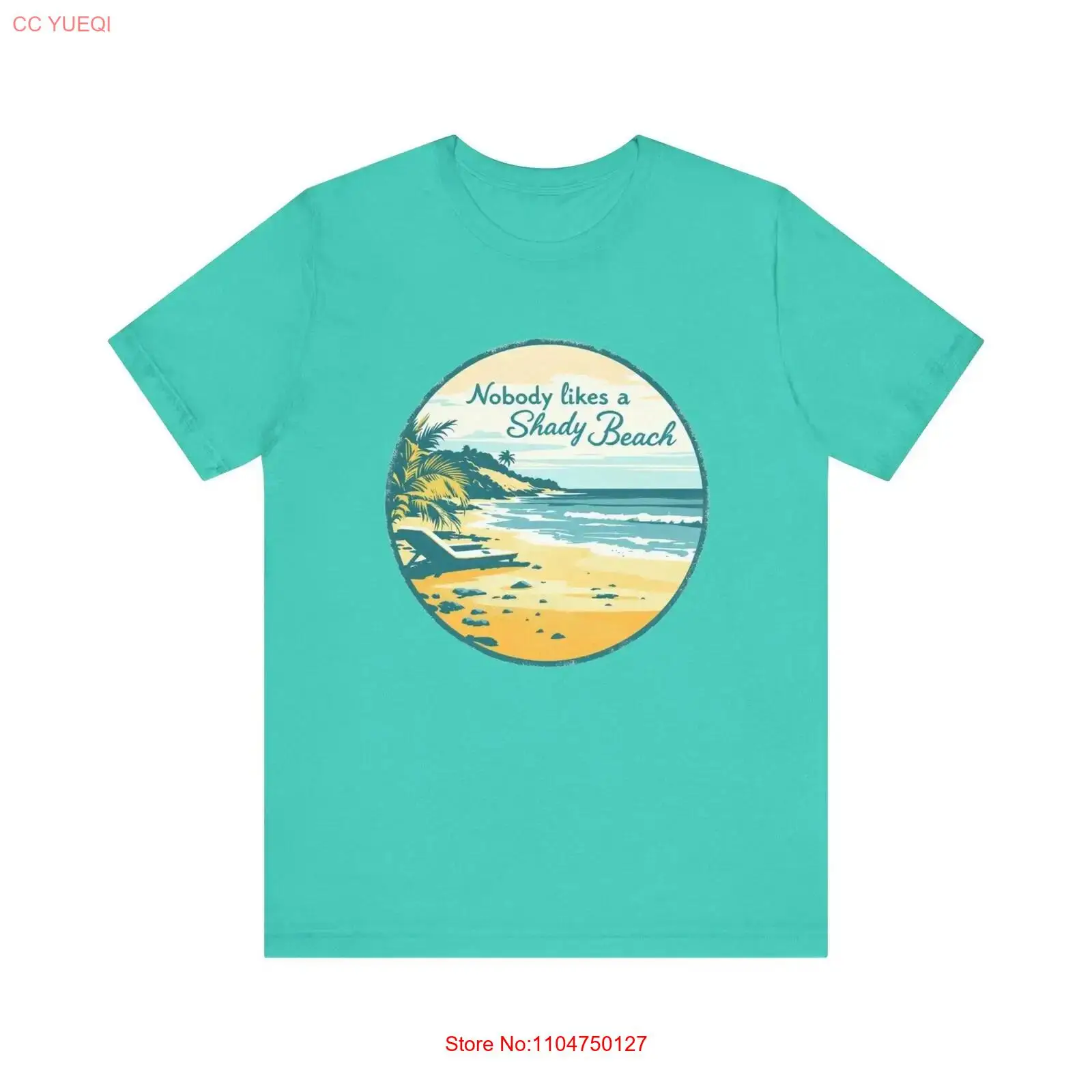 Vintage Vibes Fashion - Футболка Nobody Likes a Shady Beach:
