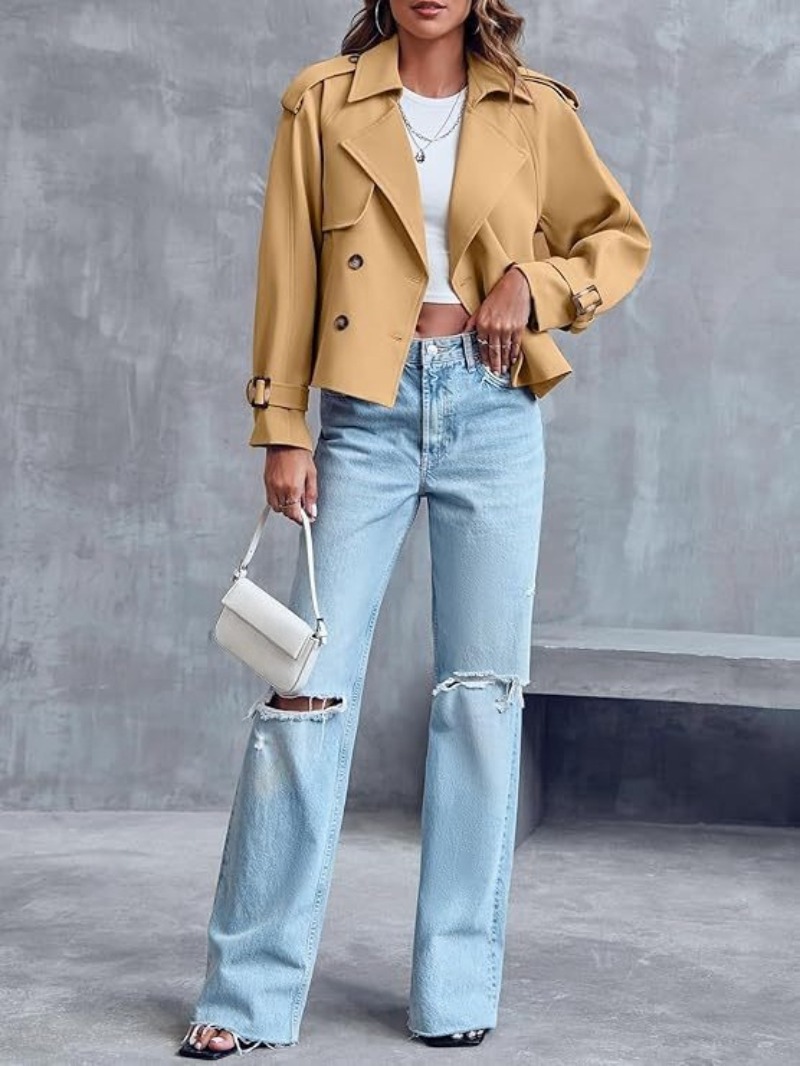 Женский винтажный укороченный  – обзор и цена Vintage Trench Coat