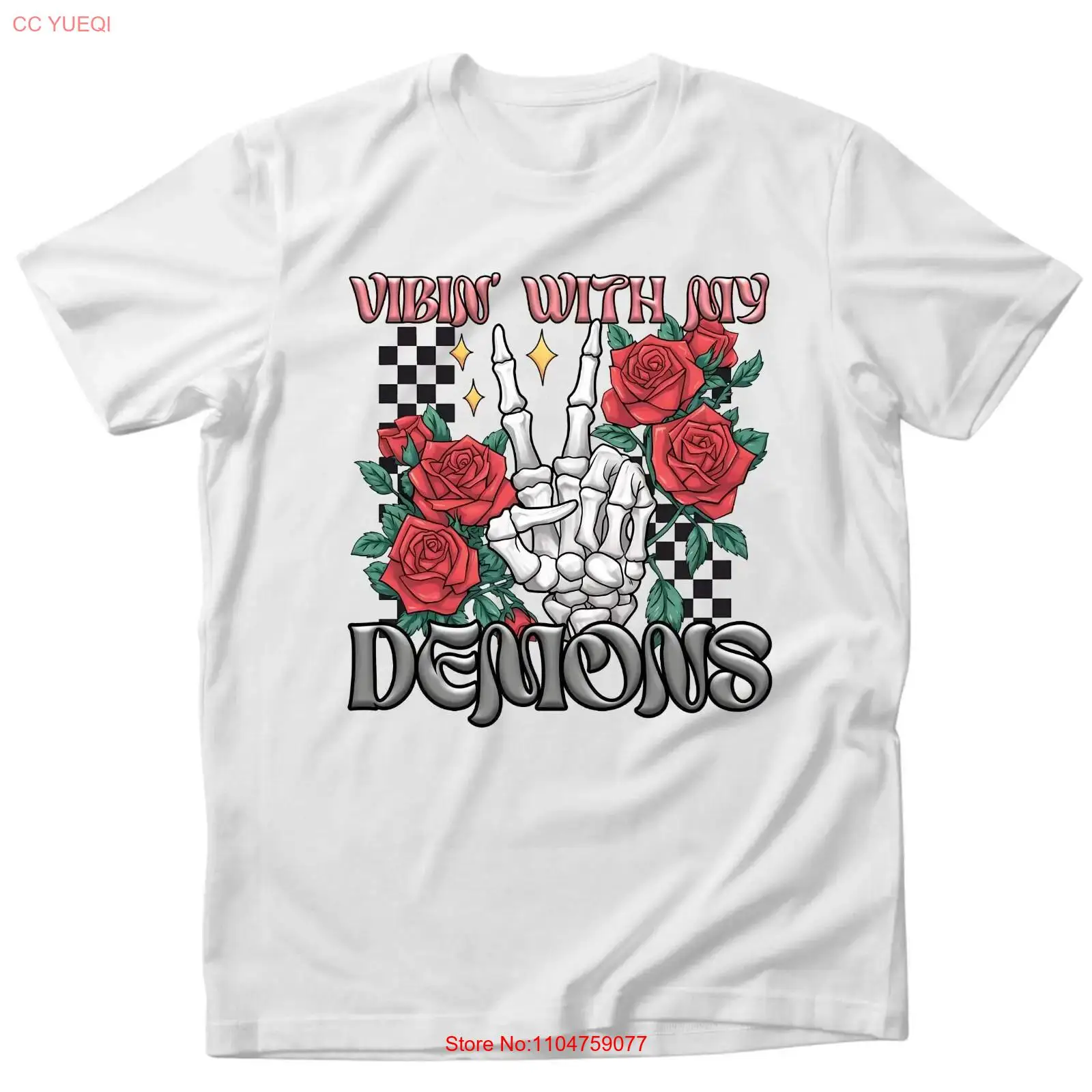 Футболка «Vibing with my demon – обзор и цена Vintage Vibes Fashion