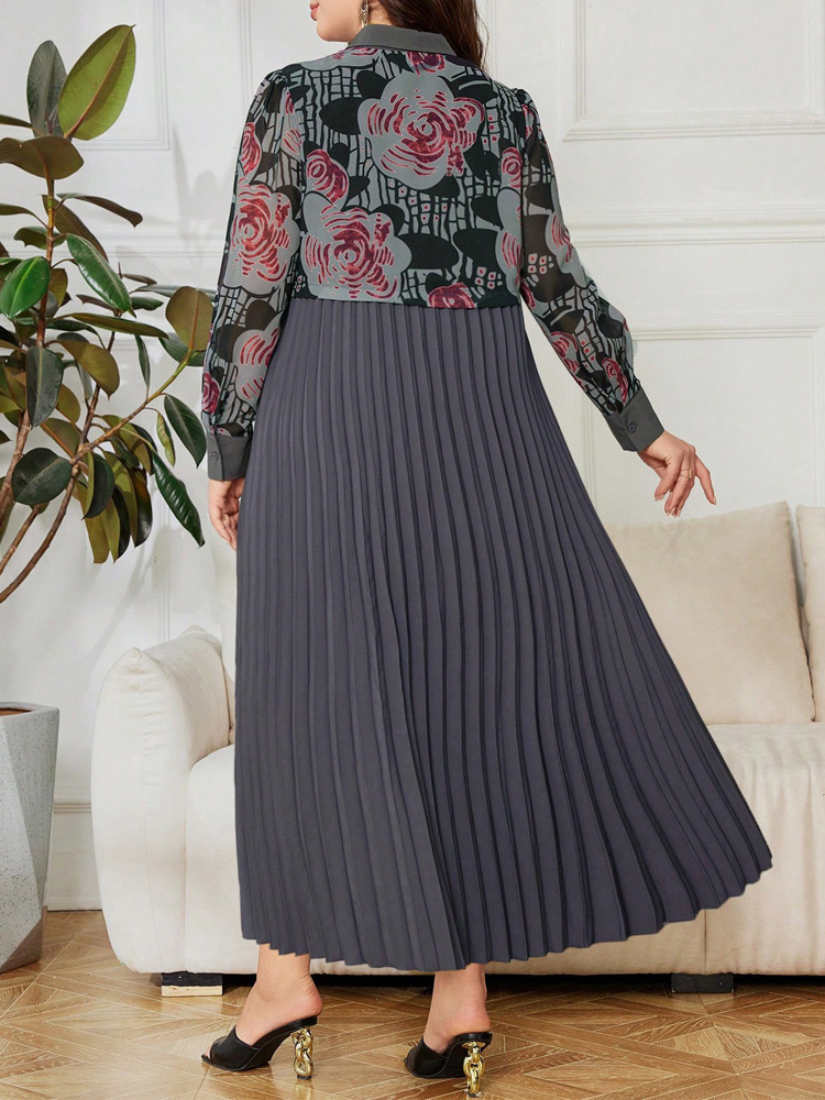 GIBSIE Плюс Размер 2 в 1 Плать – обзор и цена Vintage Fashion Plus Size
