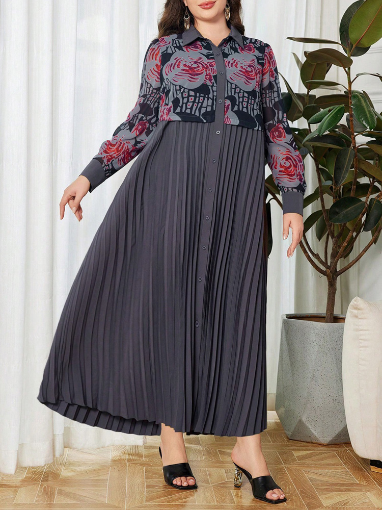 GIBSIE Плюс Размер 2 в 1 Плать – обзор и цена Vintage Fashion Plus Size