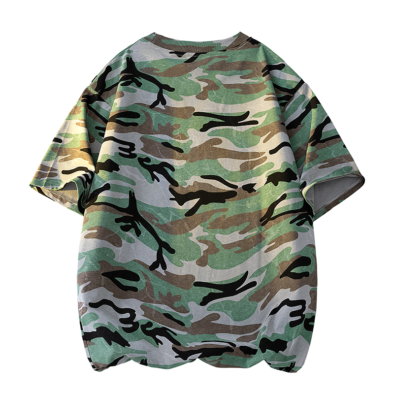 Камуфляжная короткая футболка  – обзор и цена Tie Dye Shirt Vintage