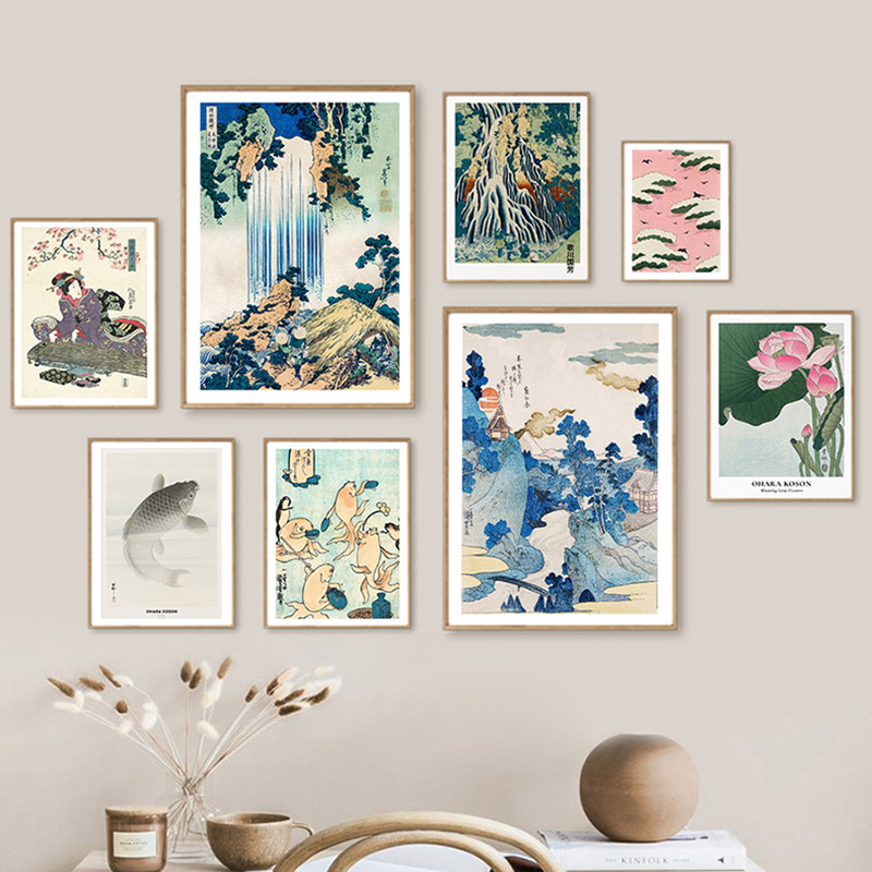 Hokusai Ohara Koson японский х – обзор и цена Vintage Fashion Wall Art