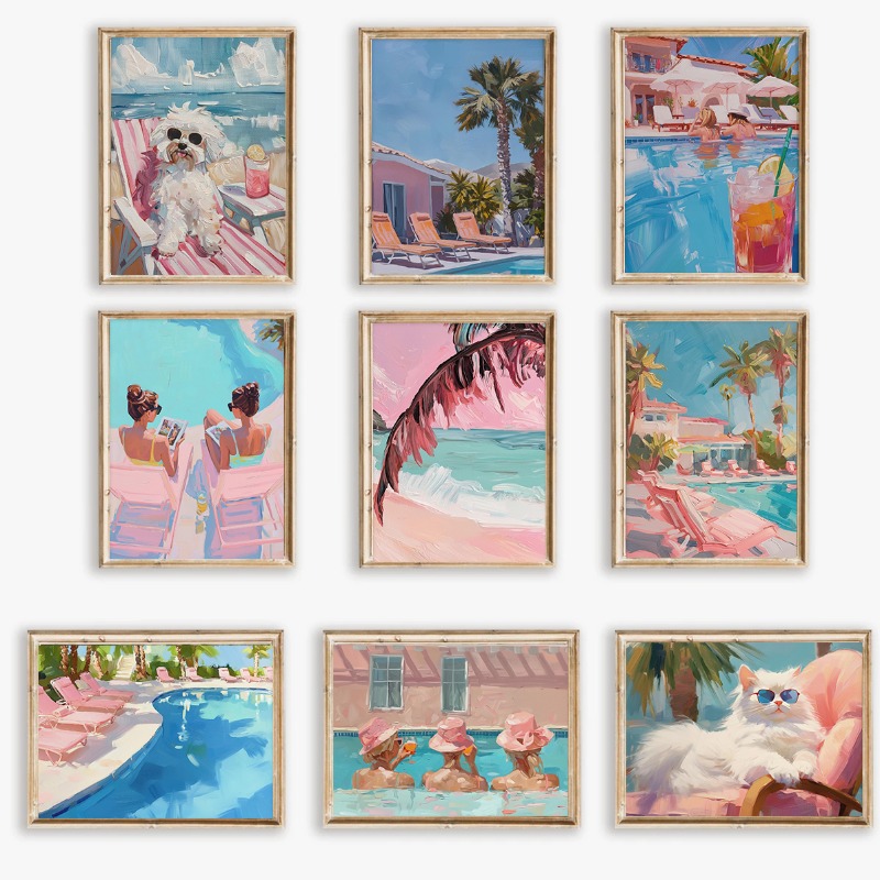Винтажный постер для летней ве – обзор и цена Vintage Fashion Wall Art