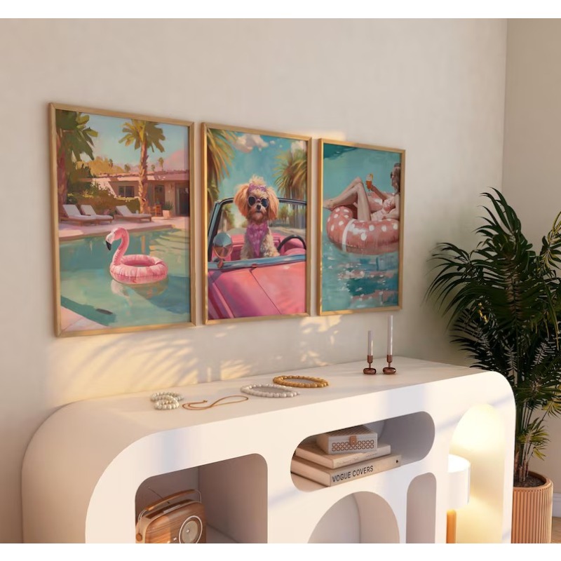 Винтажный постер для летней ве – обзор и цена Vintage Fashion Wall Art