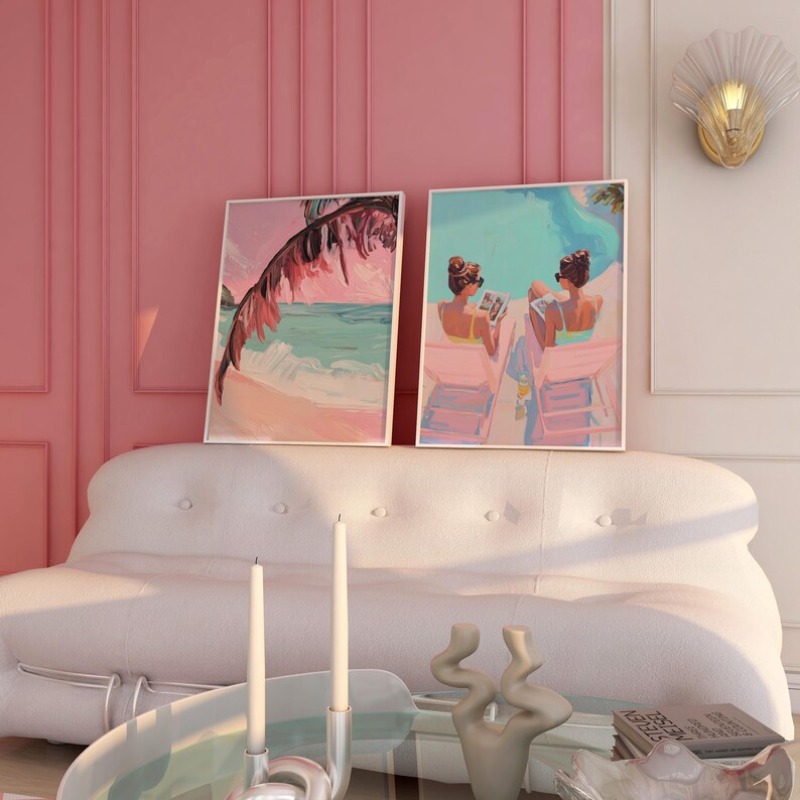 Винтажный постер для летней ве – обзор и цена Vintage Fashion Wall Art