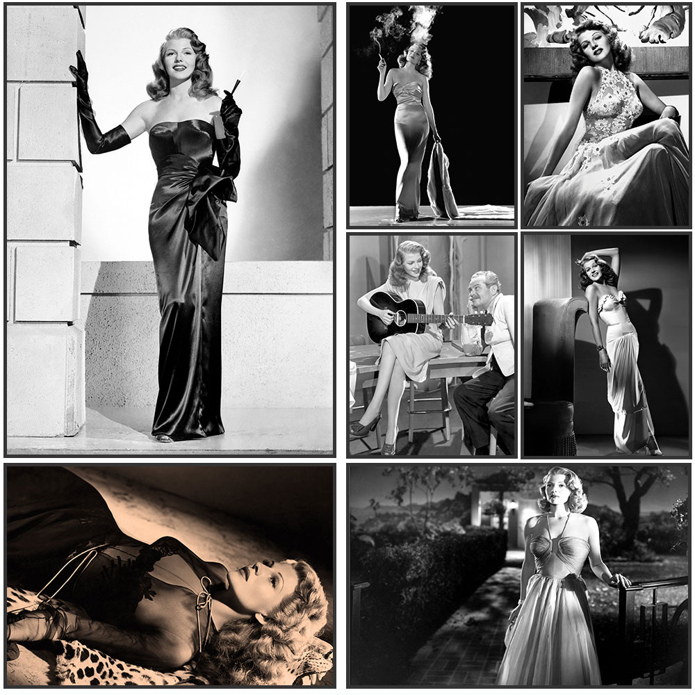 Плакат Риты Хайворта, черно-бе – обзор и цена Vintage Fashion Photography